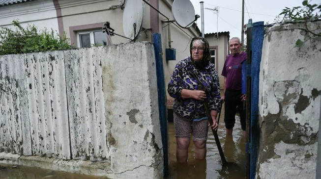 В оккупированной Керчи очередной потоп
